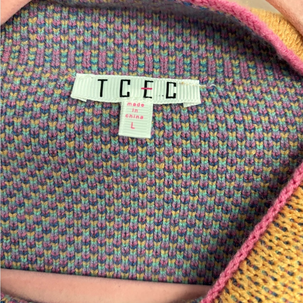 TCEC Multicolor Knit Sweater - Picture 2 of 3
